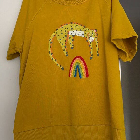 Anthropologie Jarmel by Jarmel Leopard‎ Rainbow Graphic Tee (size M) - Picture 2 of 4
